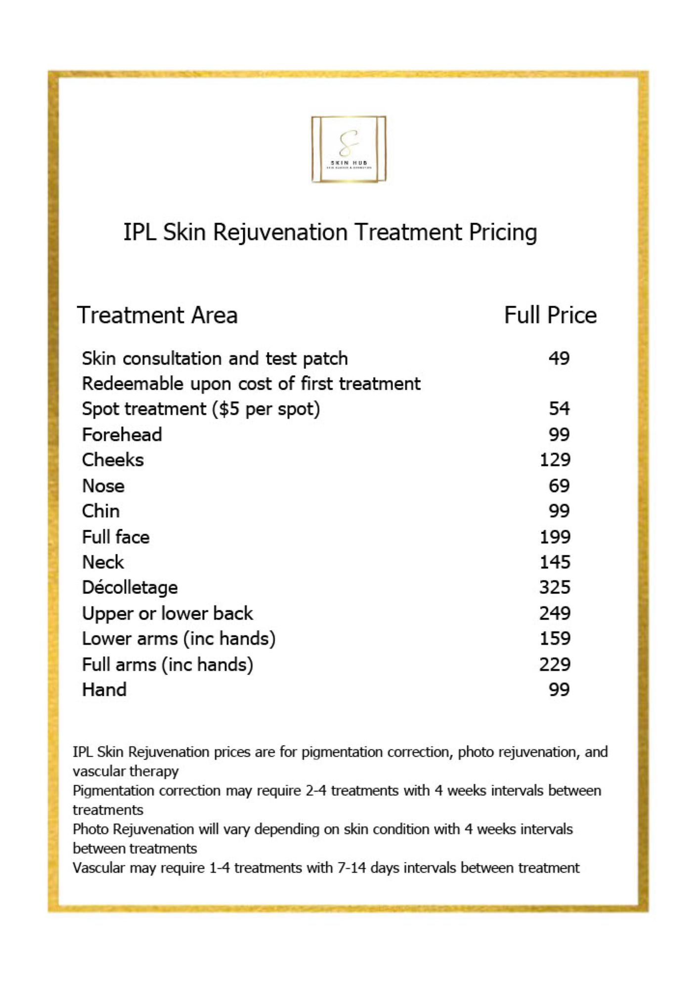 IPL Skin Rejuvenation Price