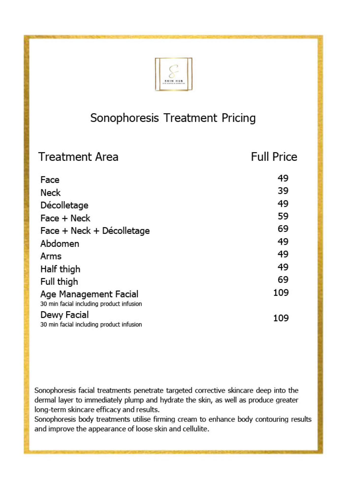 Sonopheresis Price